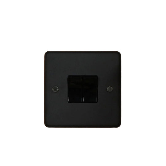 Textured Black 2 Gang 2 Way Switch