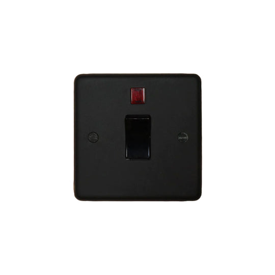 Textured Black 20A Double Pole Switch