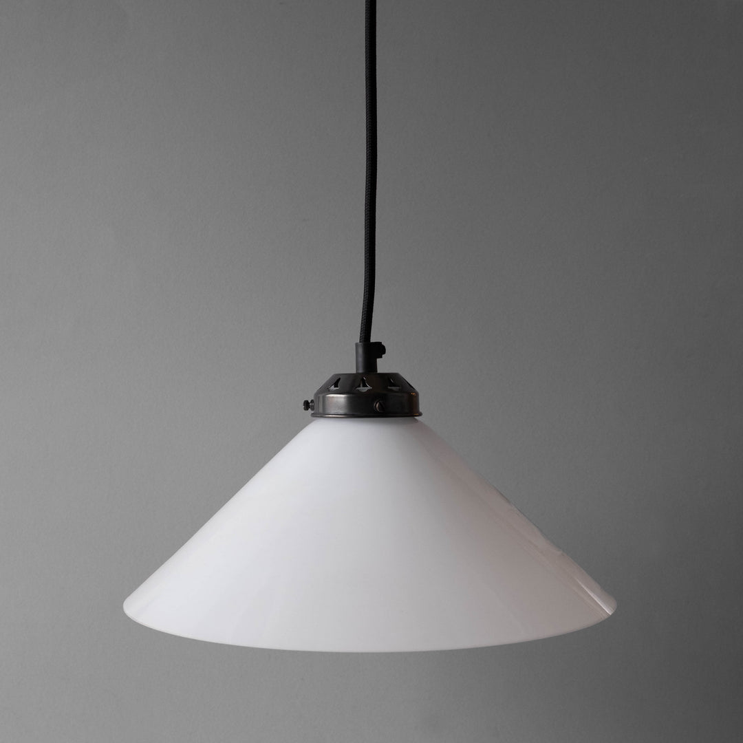 Coolie Opaline Glass Shade Pendant Set