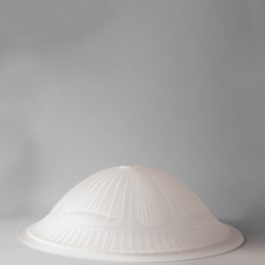 Embossed Frosted Glass Shade Pendant Set