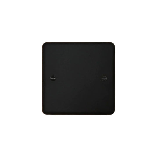 Textured Black Single Blank Plate