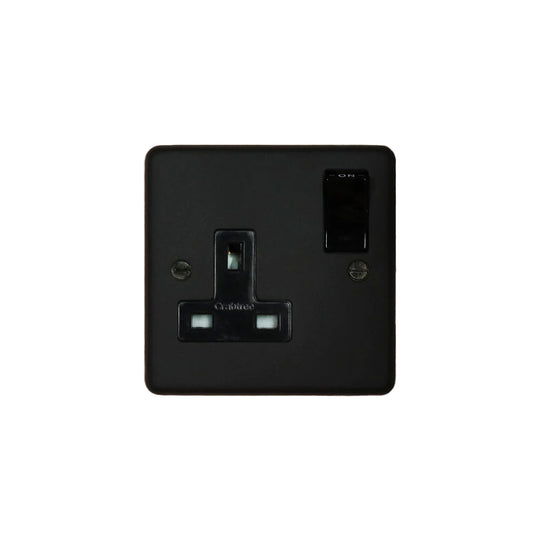 Textured Black Single Socket