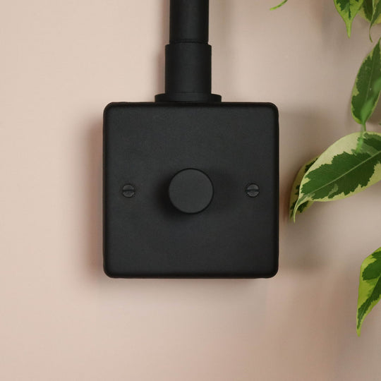 Textured Black 1 Gang 2 Way Dimmer Switch