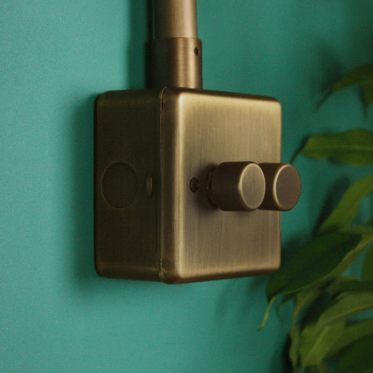 Antique Brass 2 Gang 2 Way Dimmer Switch