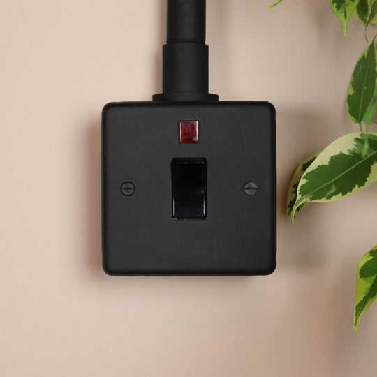 Textured Black 20A Double Pole Switch