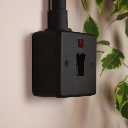 Textured Black 20A Double Pole Switch