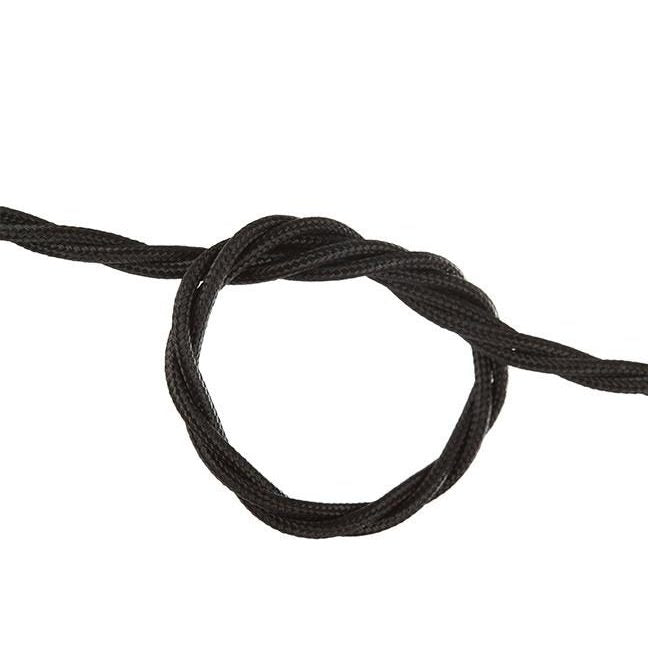 Black Twisted Fabric Cable