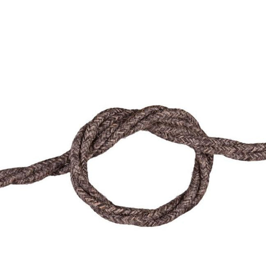 Brown Linen Twisted Fabric Cable