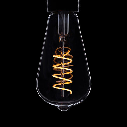 E27 LED Pear Spiral Filament Bulb
