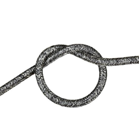 Charcoal Linen Round Fabric Cable