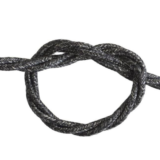 Charcoal Linen Twisted Fabric Cable