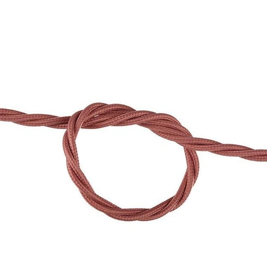 Dusty Pink Twisted Fabric Cable