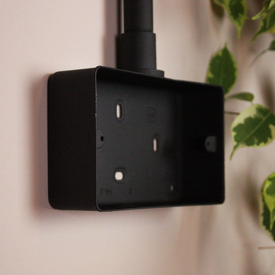 Textured Black Double Back Box