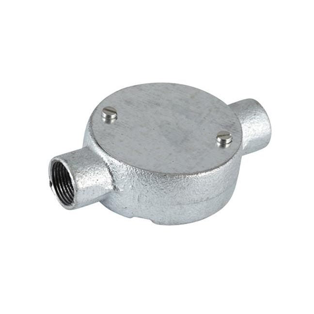 20mm Conduit Through Box - Galvanised