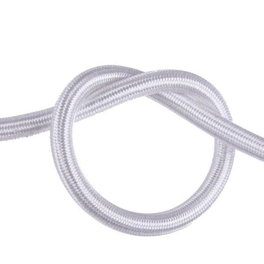 Silver Round Fabric Cable