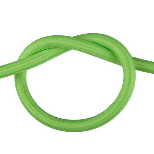 Fluorescent Green Round Fabric Cable