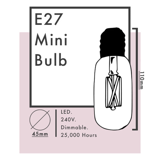 E27 LED Mini Filament Bulb