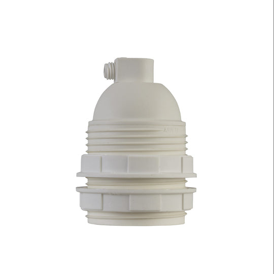 E27 Bakelite Bulb Holders - White