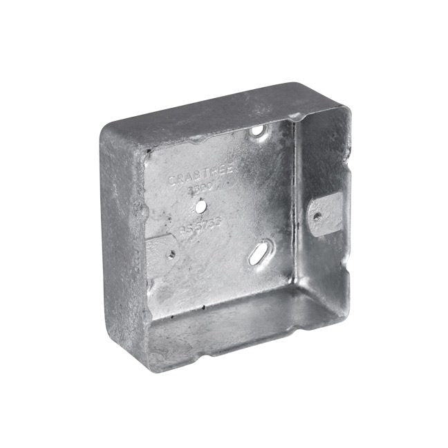 Galvanised Single Back Box