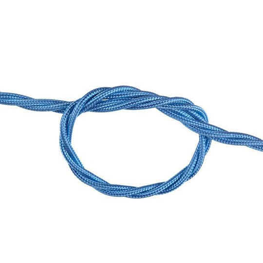 Sky Blue Twisted Fabric Cable