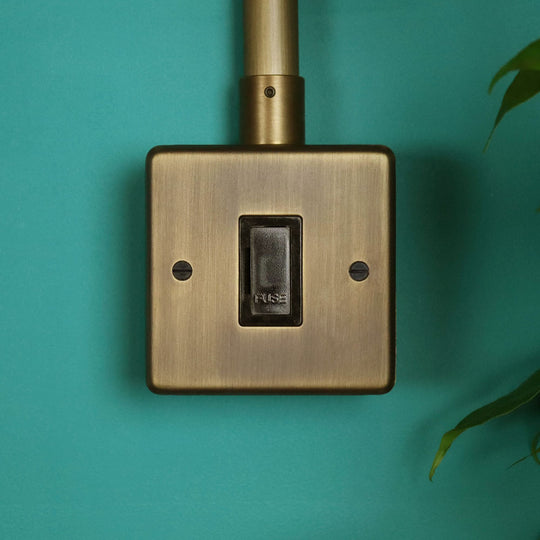 Antique Brass Unswitched Fused Connection Unit
