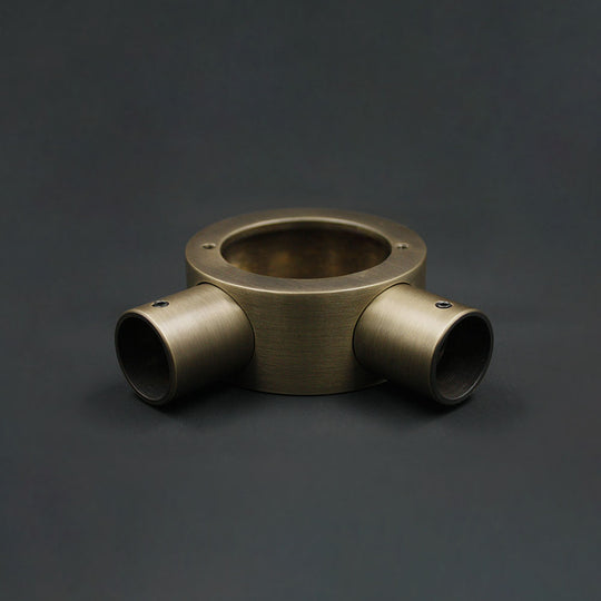 20mm Conduit Angle Box - Antique Brass