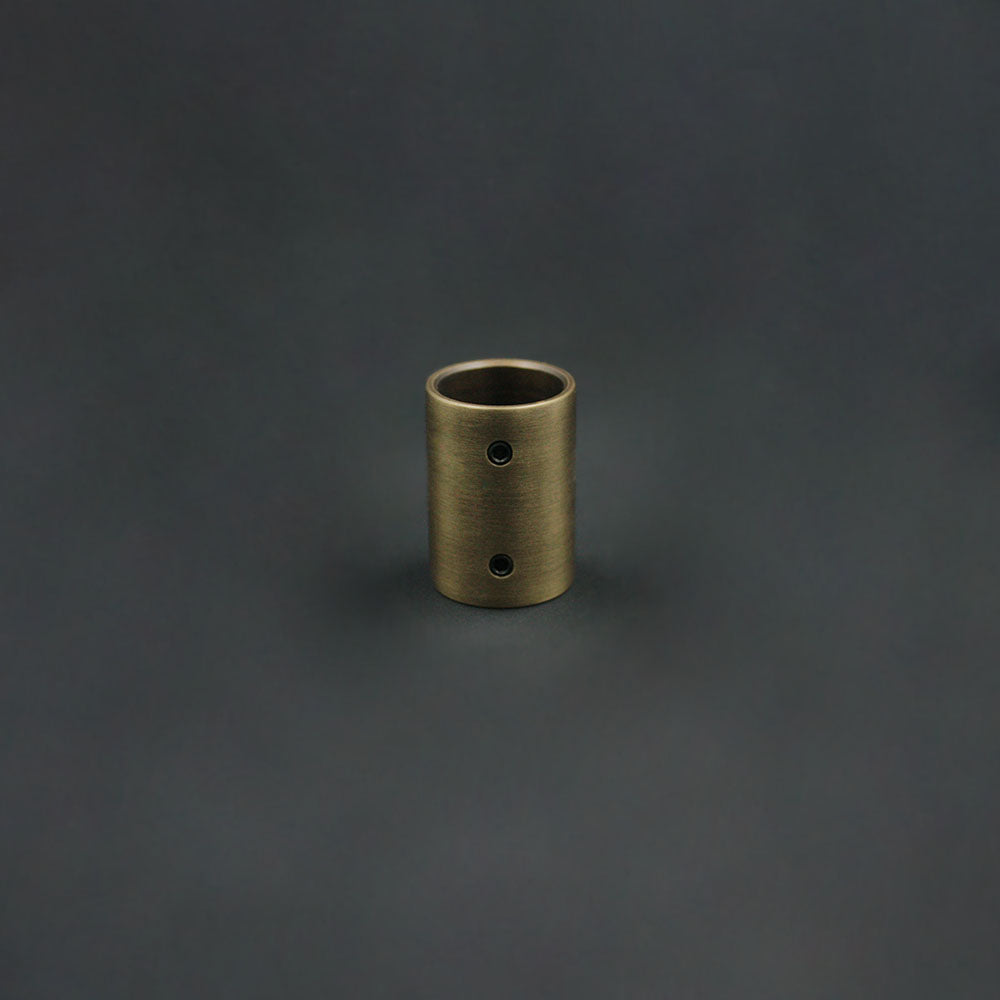 20mm Conduit Coupler - Antique Brass