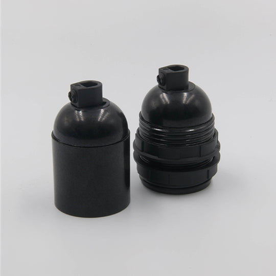 E27 Bakelite Bulb Holders - Black