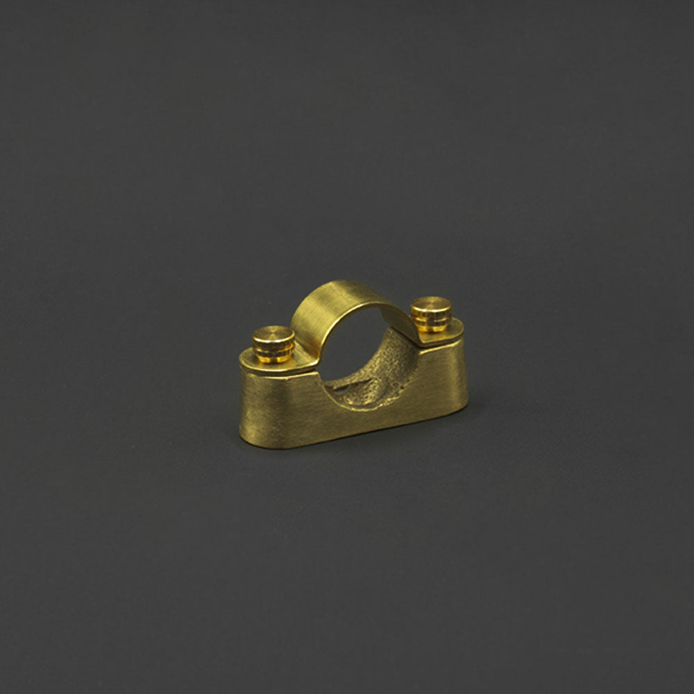 20mm Conduit Saddle - Raw Brass