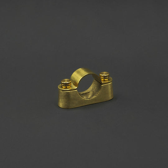 20mm Conduit Saddle - Raw Brass