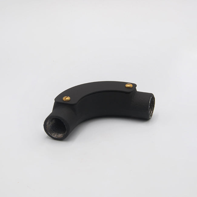 20mm Conduit Inspection Bend - Textured Black