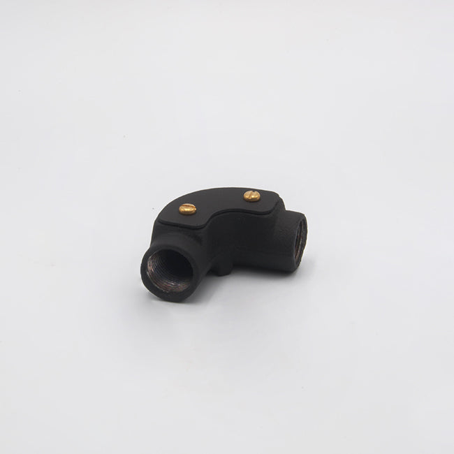 20mm Conduit Inspection Elbow - Textured Black