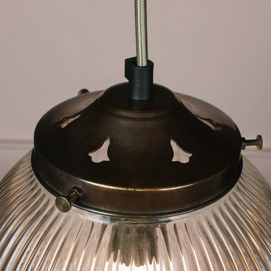 Reeded Glass Globe - Medium