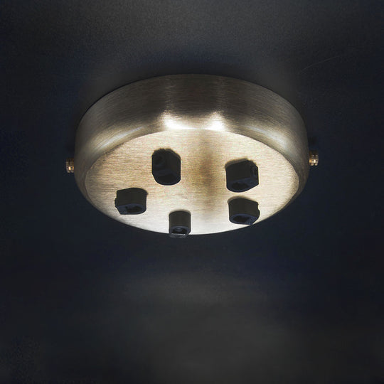 Brushed Brass 5 Bulb Cluster