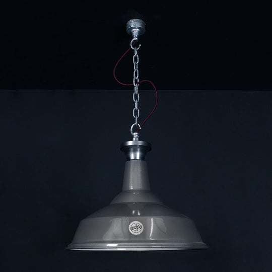 420mm Trafalgar Enamel Shade - Grey