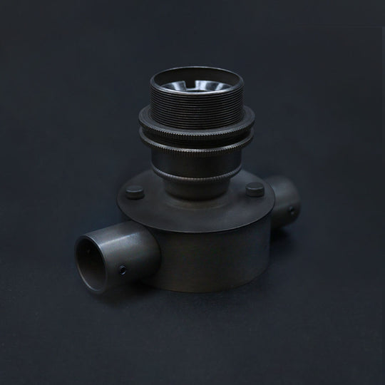 E27 Period Fixed Ceiling Light - Dark Bronze