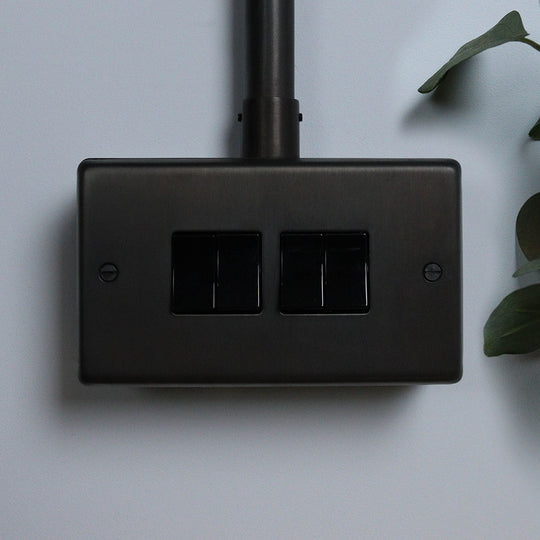 Dark Bronze 4 Gang 2 Way Switch