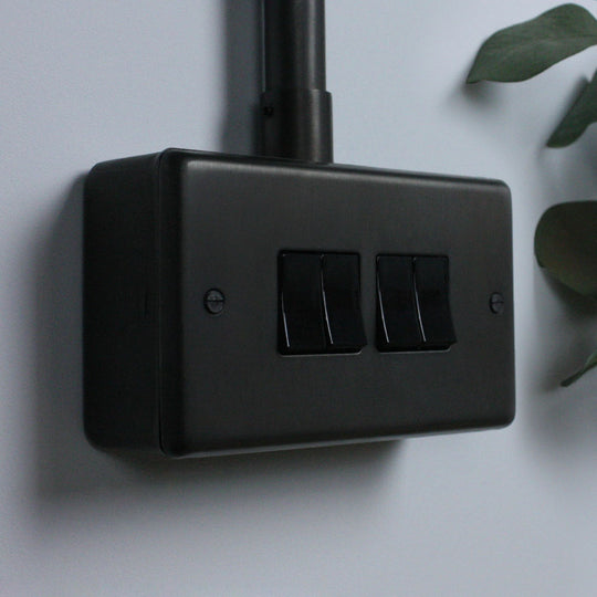 Dark Bronze 4 Gang 2 Way Switch