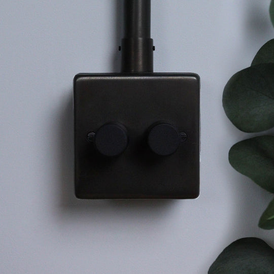 Dark Bronze 2 Gang 2 Way Dimmer Switch