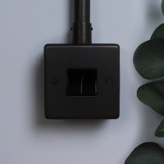 Dark Bronze 2 Gang 2 Way Switch.
