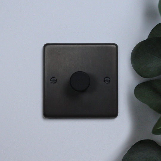 Dark Bronze 1 Gang 2 Way Dimmer Switch