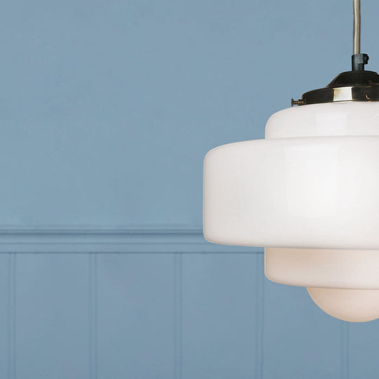 Stepped Soda Glass Pendant - Small