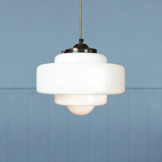 Stepped Soda Glass Pendant - Small