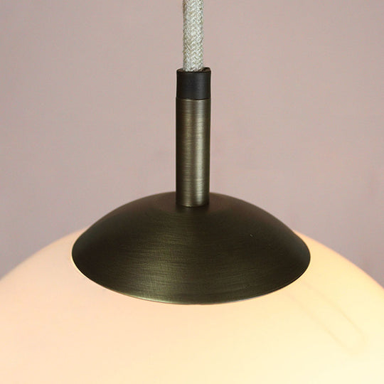 Opaline Shade Pendant Set - Small
