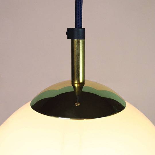 Opaline Shade Pendant Set - Small