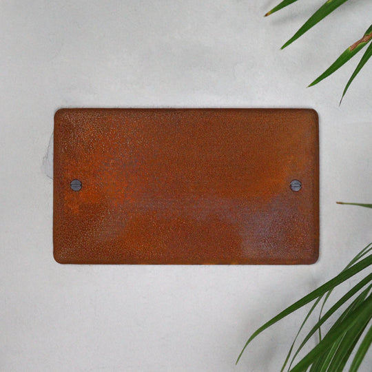 Rusted Double Blank Plate