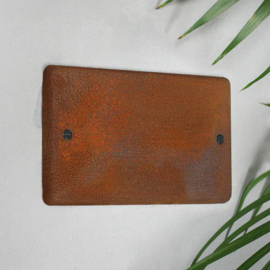 Rusted Double Blank Plate