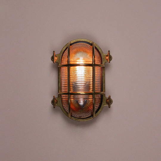 Brass Oval Bulkhead Small