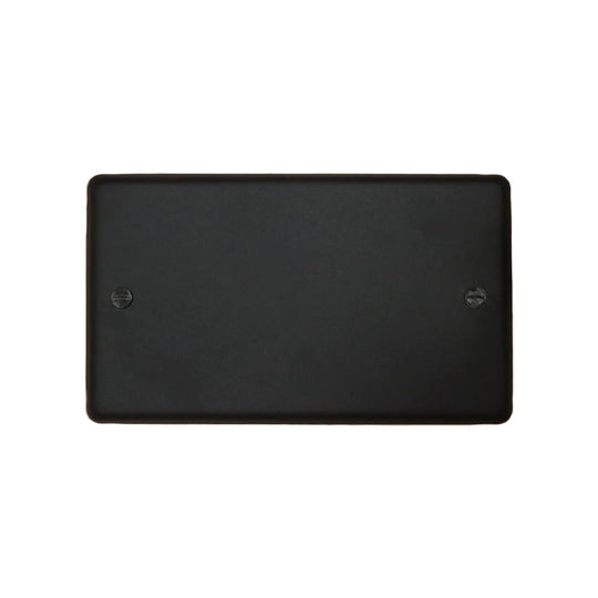 Textured Black Double Blank Plate