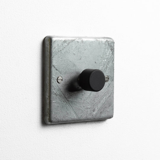 Galvanised 1 Gang 2 Way Dimmer Switch